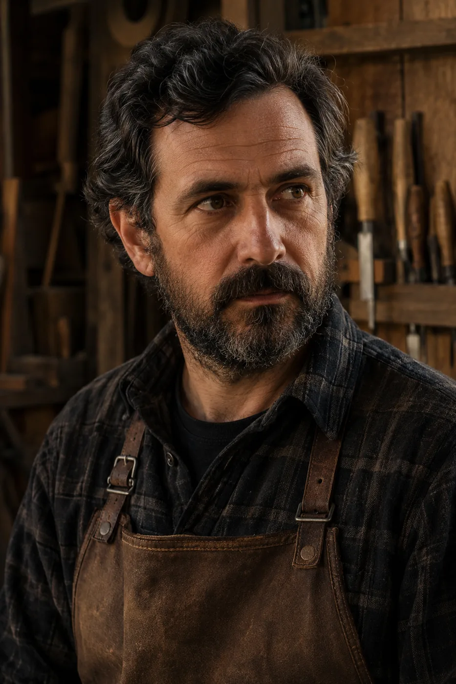 Retrato de Brais Vilarino, tecnico de taller